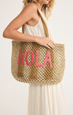 Woven Jute Tote Bag