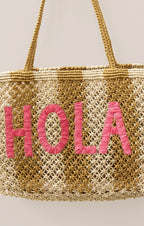 Woven Jute Tote Bag