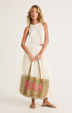 Woven Jute Tote Bag