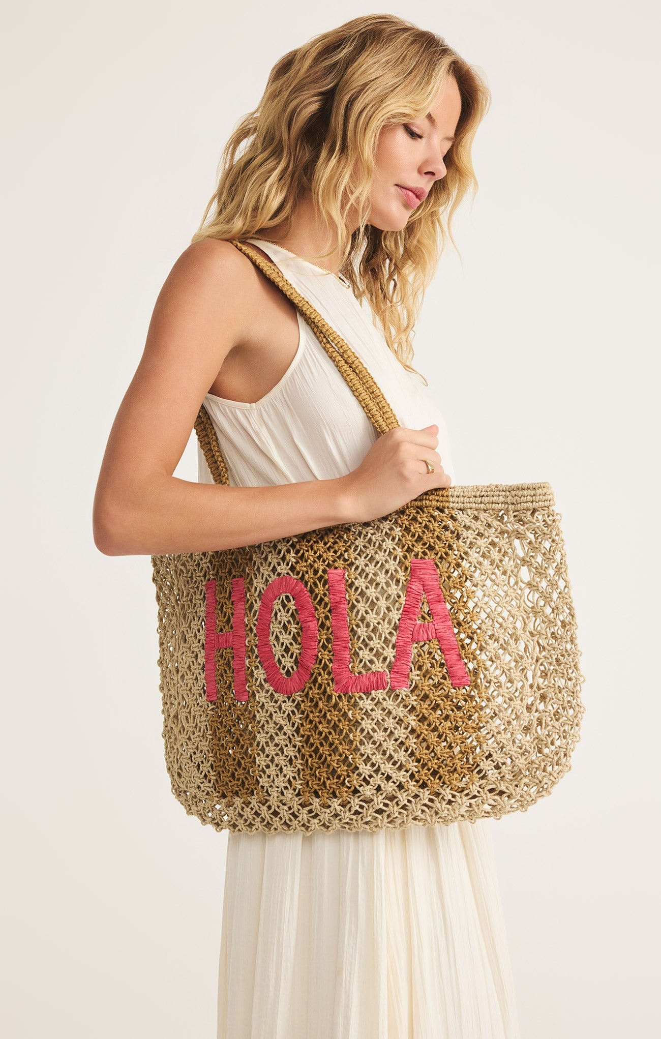 Woven Jute Tote Bag