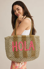 Woven Jute Tote Bag