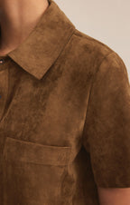 Kellie Faux Suede Mini Dress