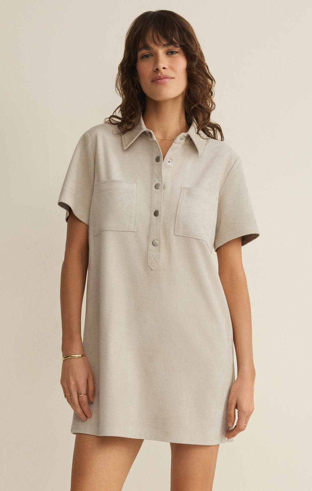 Kellie Faux Suede Mini Dress