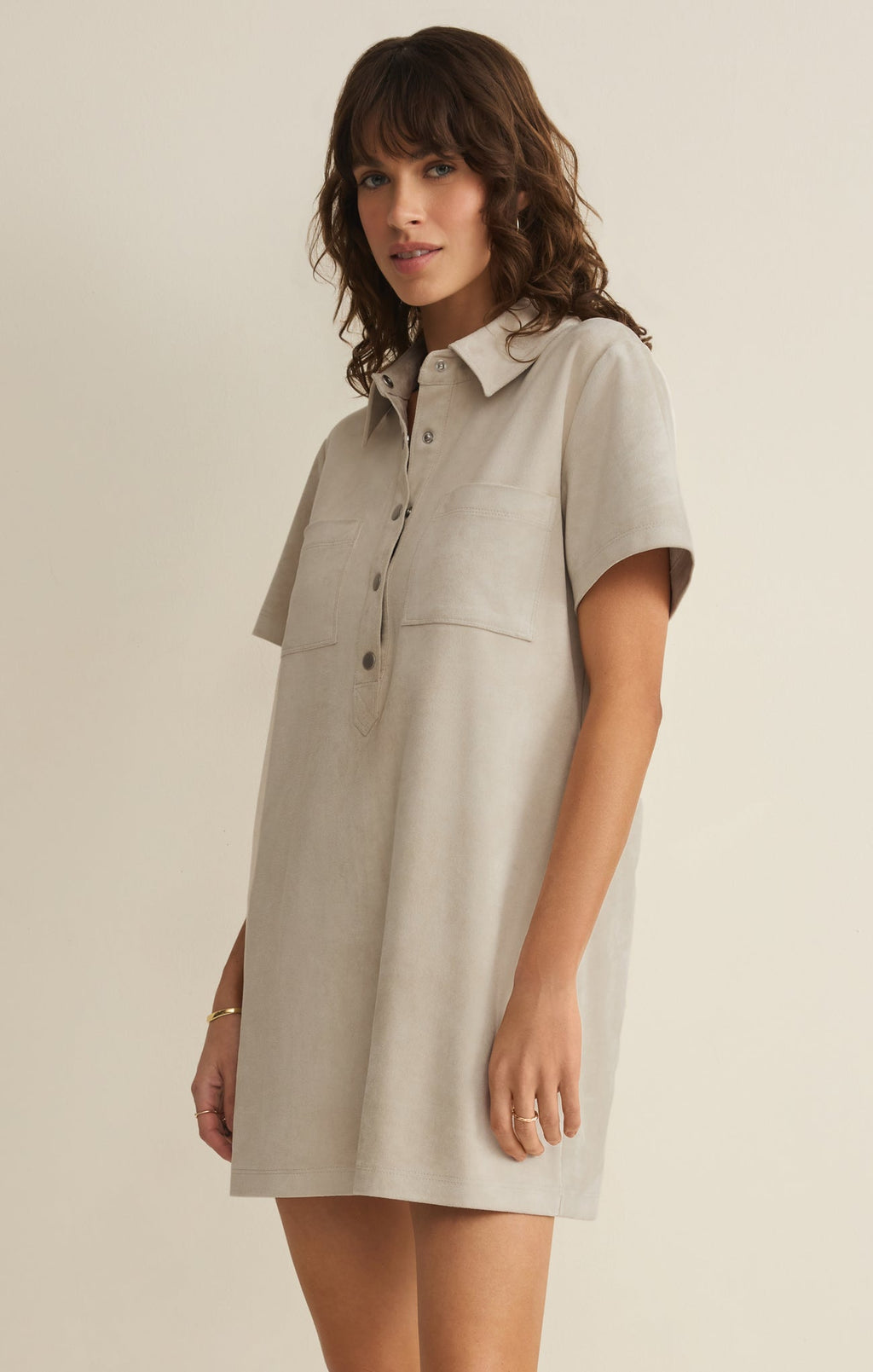 Kellie Faux Suede Mini Dress