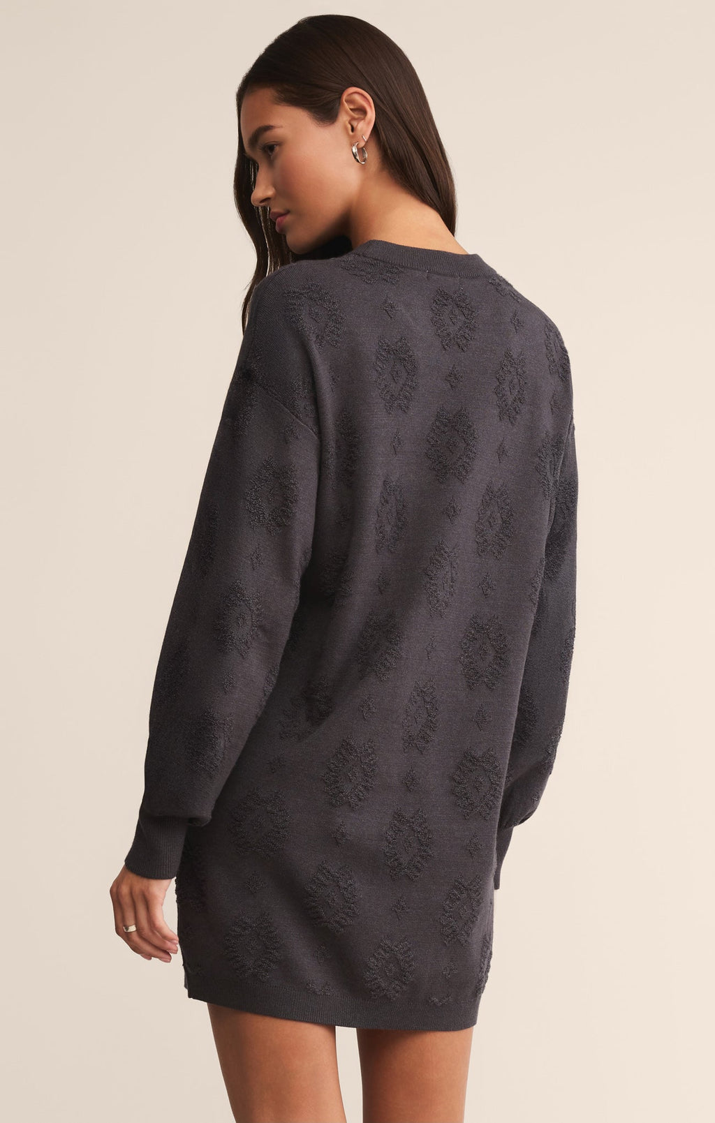 Amina Jacquard Sweater Mini Dress