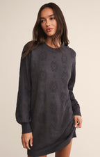 Amina Jacquard Sweater Mini Dress