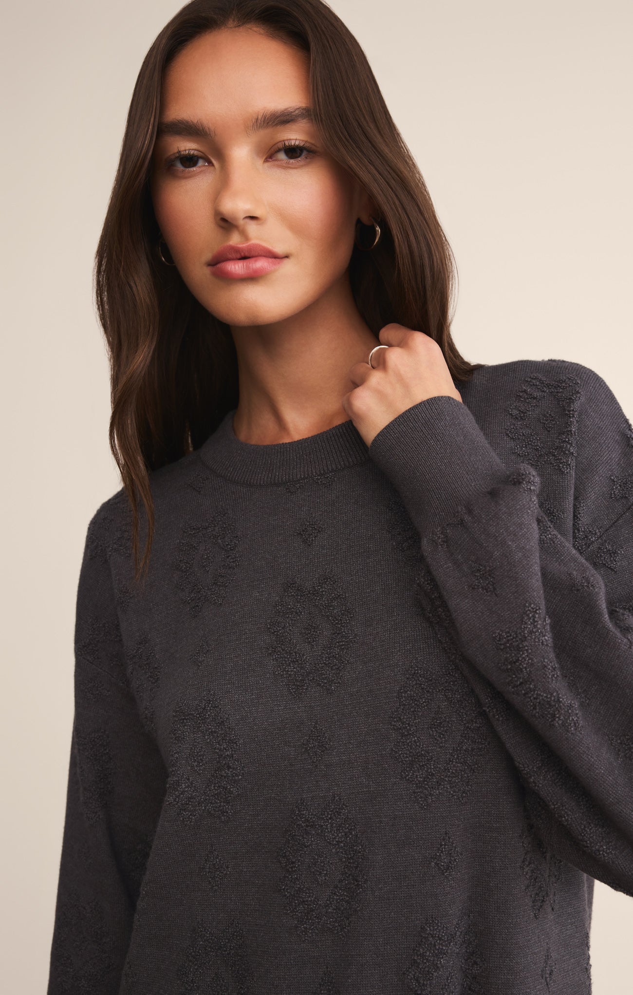Amina Jacquard Sweater Mini Dress