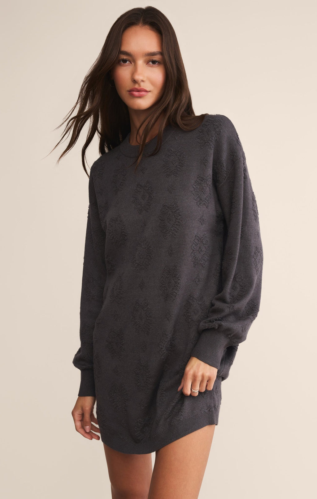 Amina Jacquard Sweater Mini Dress