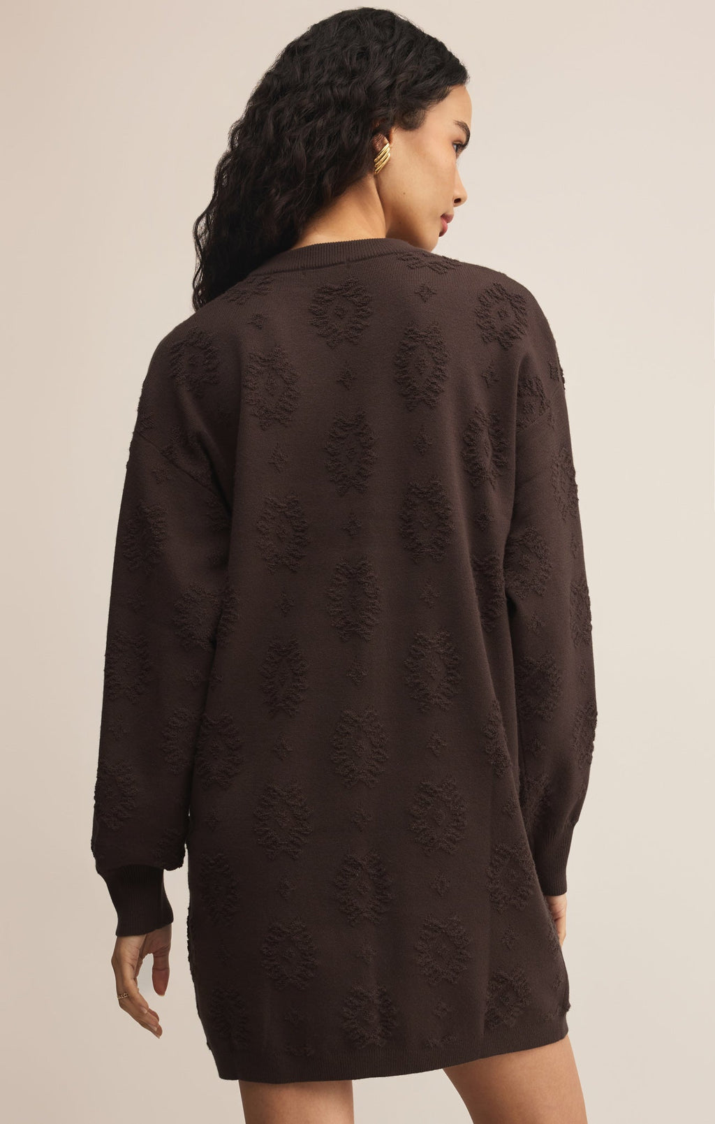 Amina Jacquard Sweater Mini Dress