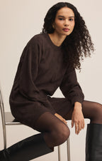 Amina Jacquard Sweater Mini Dress
