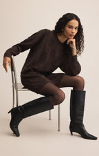 Amina Jacquard Sweater Mini Dress