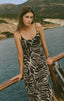 Charisma Tova Palm Mesh Maxi Dress