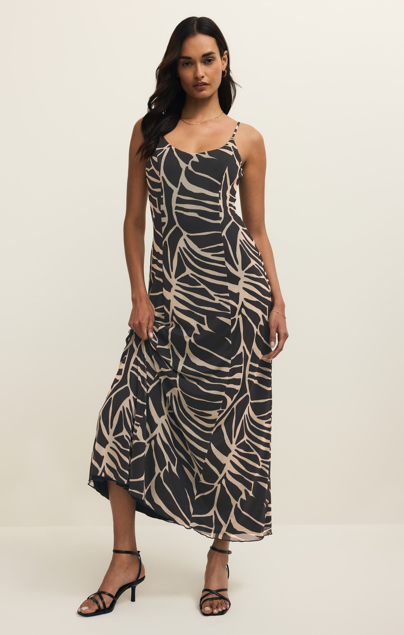 Charisma Tova Palm Mesh Maxi Dress Secondary image