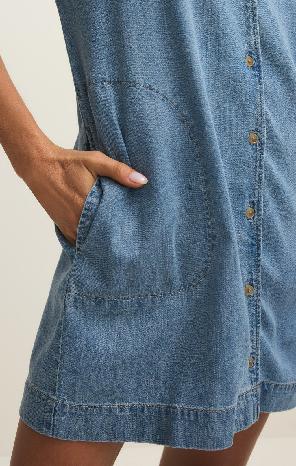 Napa Lightweight Denim Mini Dress