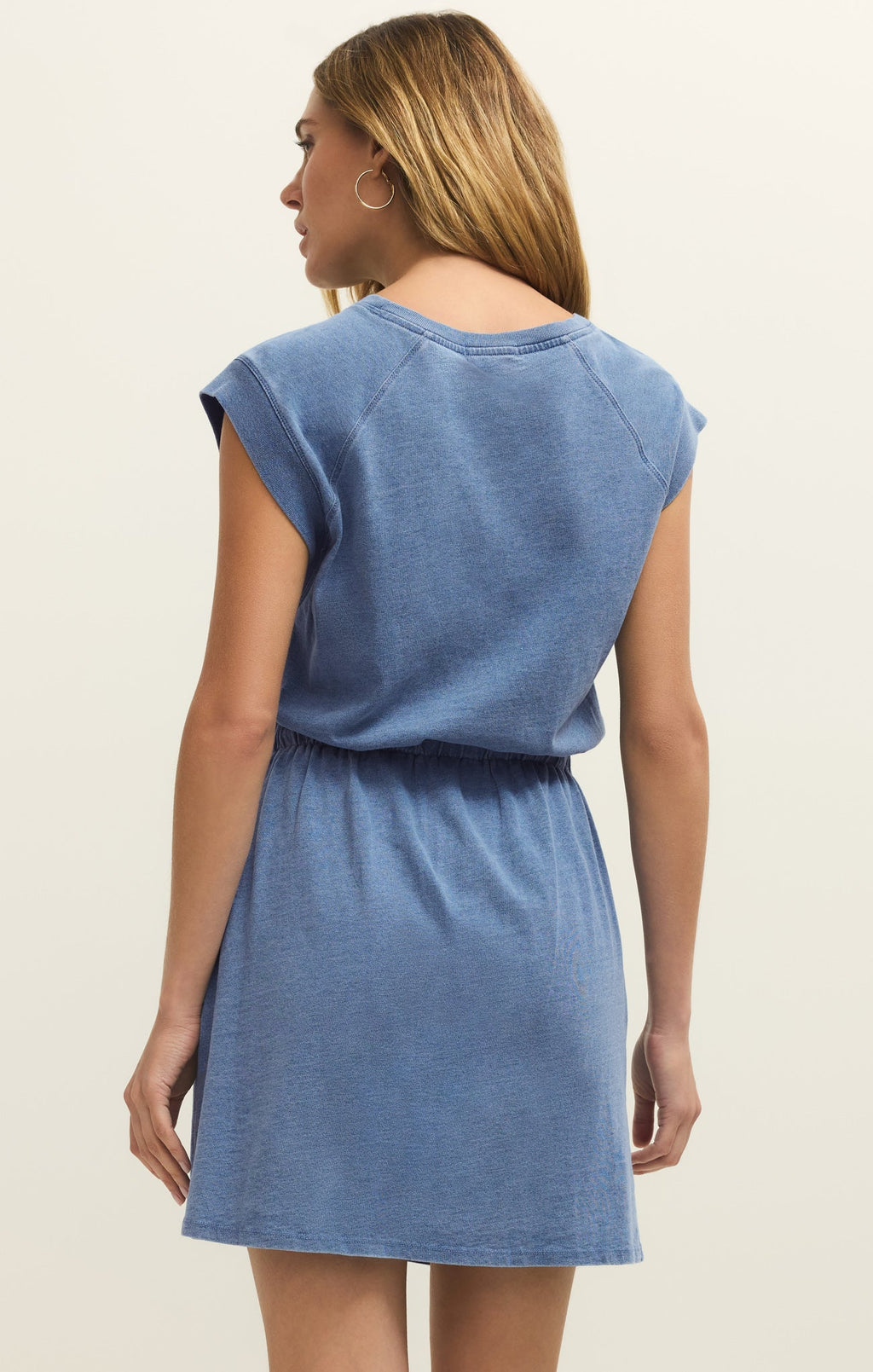 Kalani Jersey Denim Mini Dress