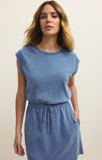Kalani Jersey Denim Mini Dress