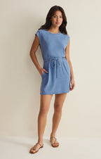 Kalani Jersey Denim Mini Dress