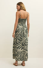 Bayside Tova Palm Linen Maxi Dress