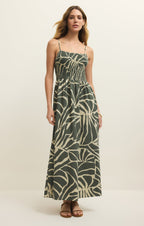 Bayside Tova Palm Linen Maxi Dress