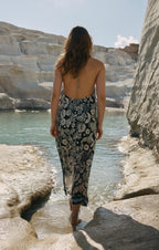 Viento Luz Floral Midi Dress