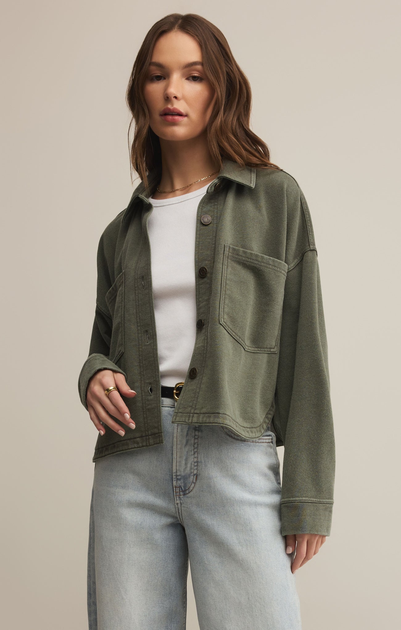 All Day Cropped Knit Jacket