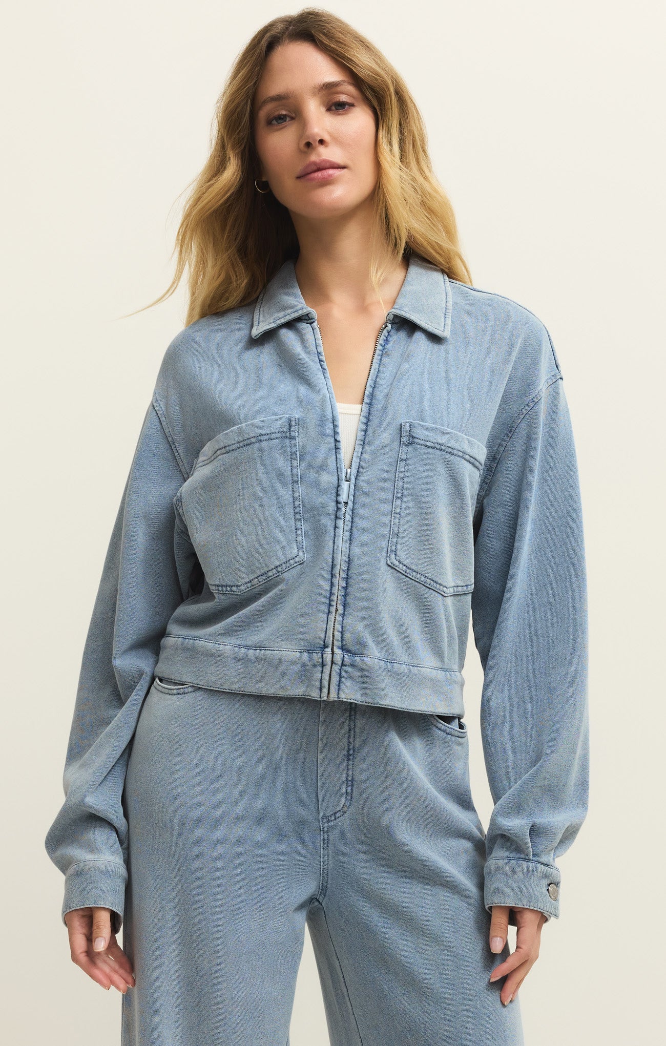 Heritage Knit Denim Jacket Main image