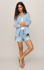 All Day Knit Denim Stripe Jacket
