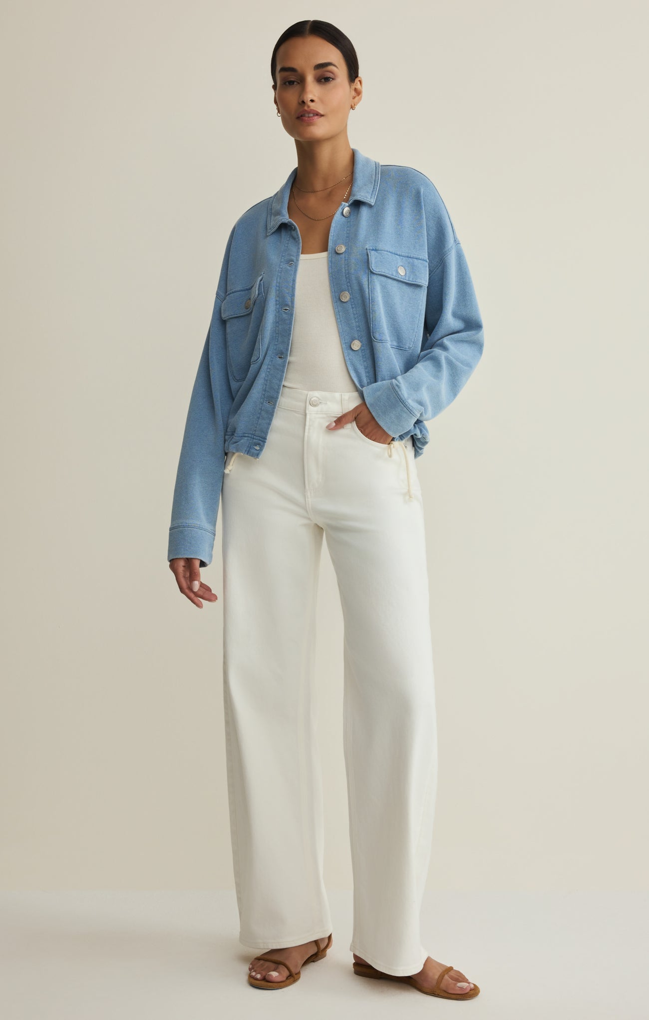 Venus Knit Denim Jacket