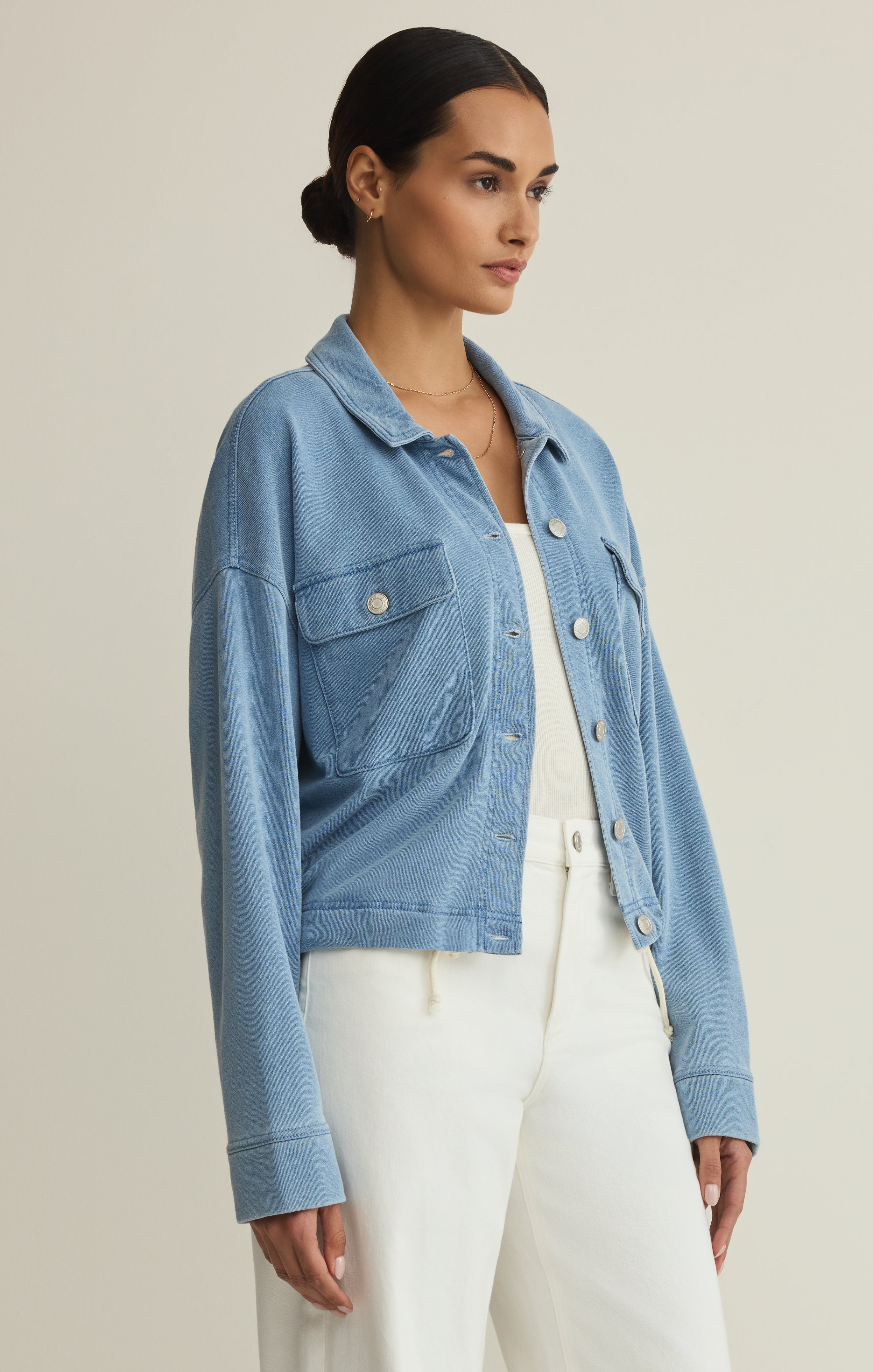 Venus Knit Denim Jacket