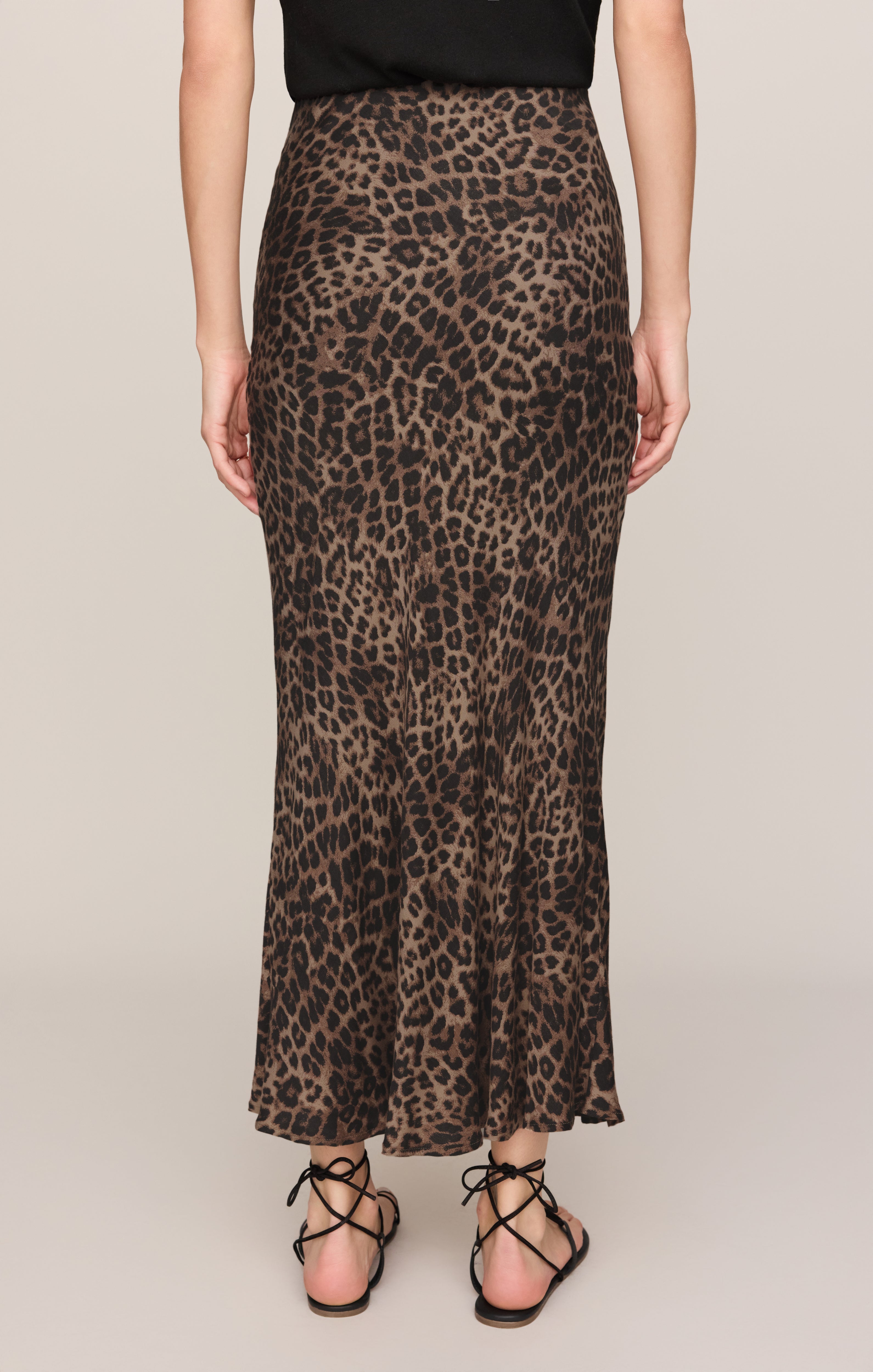 Izabel Leopard Maxi Skirt
