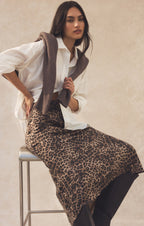Izabel Leopard Maxi Skirt
