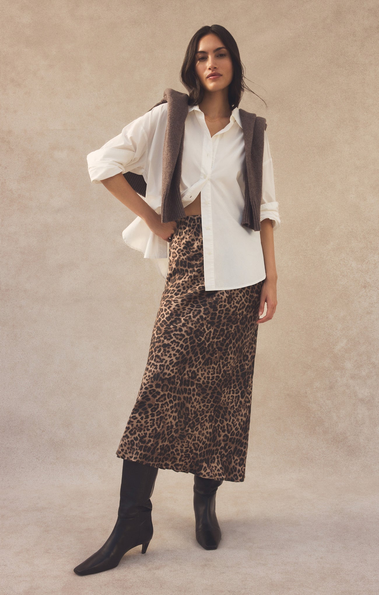 Izabel Leopard Maxi Skirt Main image