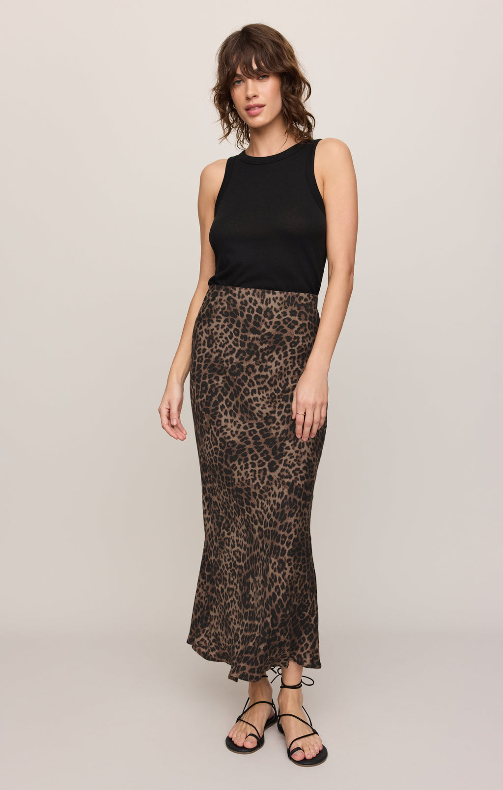 Izabel Leopard Maxi Skirt
