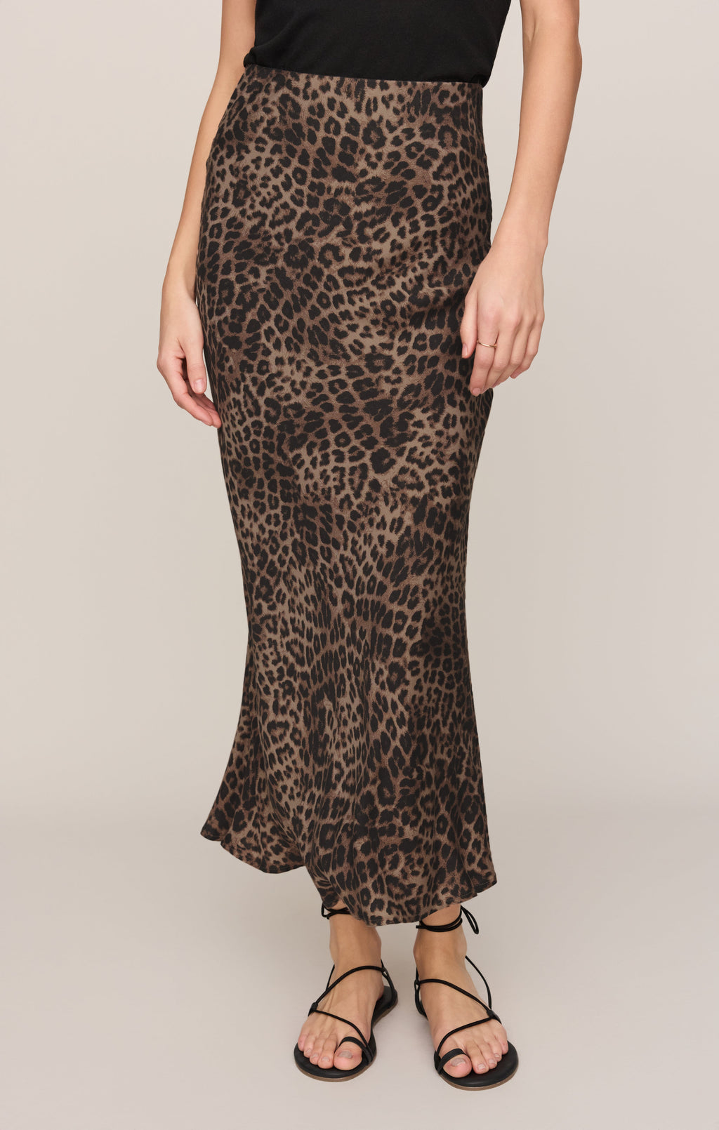 Izabel Leopard Maxi Skirt