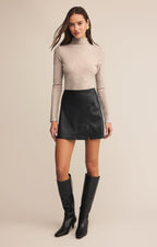 Allegra Faux Leather Mini Skirt
