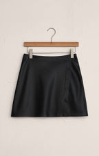 Allegra Faux Leather Mini Skirt