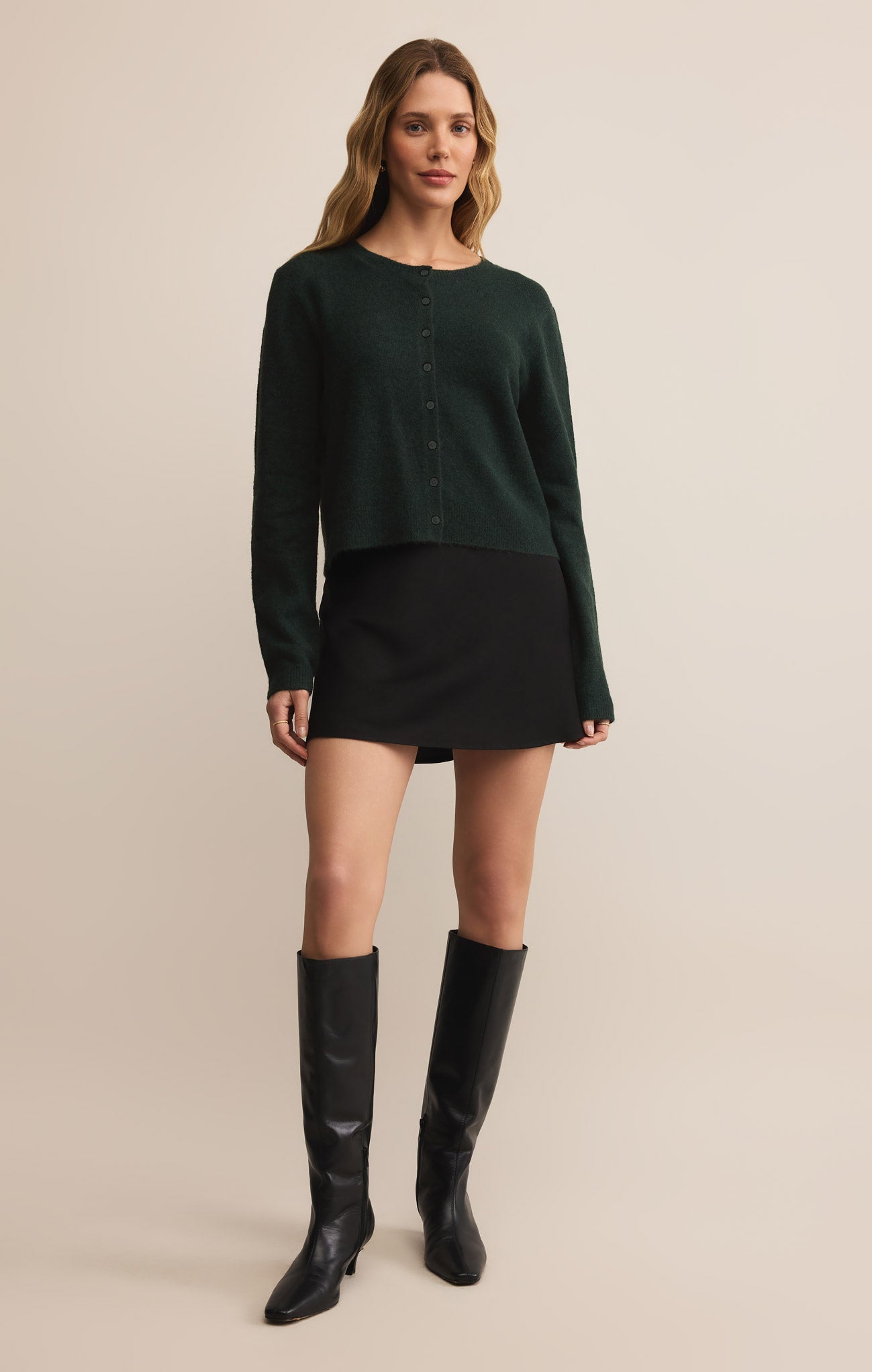 Chablis Satin Mini Skirt