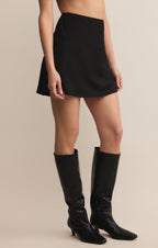 Chablis Satin Mini Skirt
