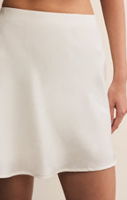 Chablis Satin Mini Skirt