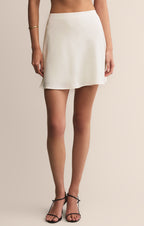 Chablis Satin Mini Skirt