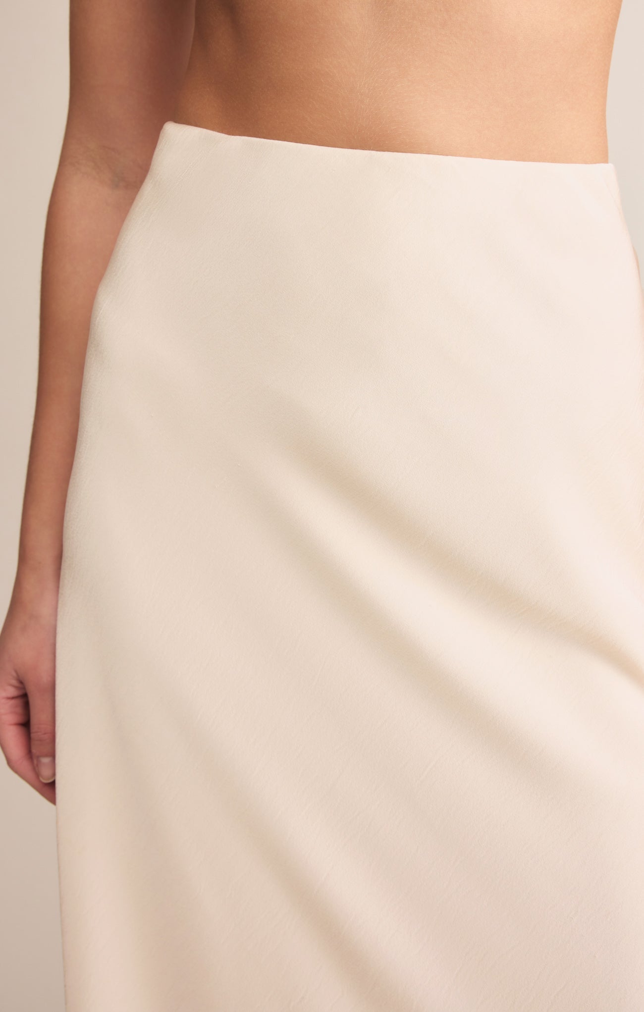 Cinder Lace Satin Midi Skirt
