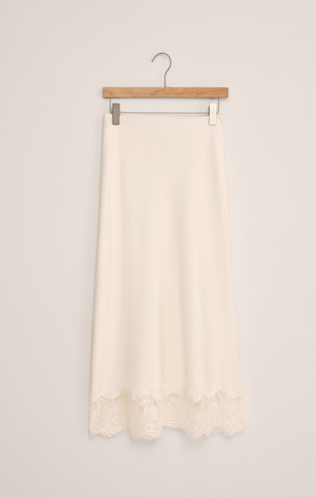 Cinder Lace Satin Midi Skirt