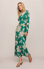 Eda Bloom Floral Mesh Maxi Skirt