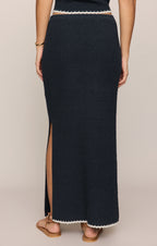 Yessenia Whipstitch Midi Skirt