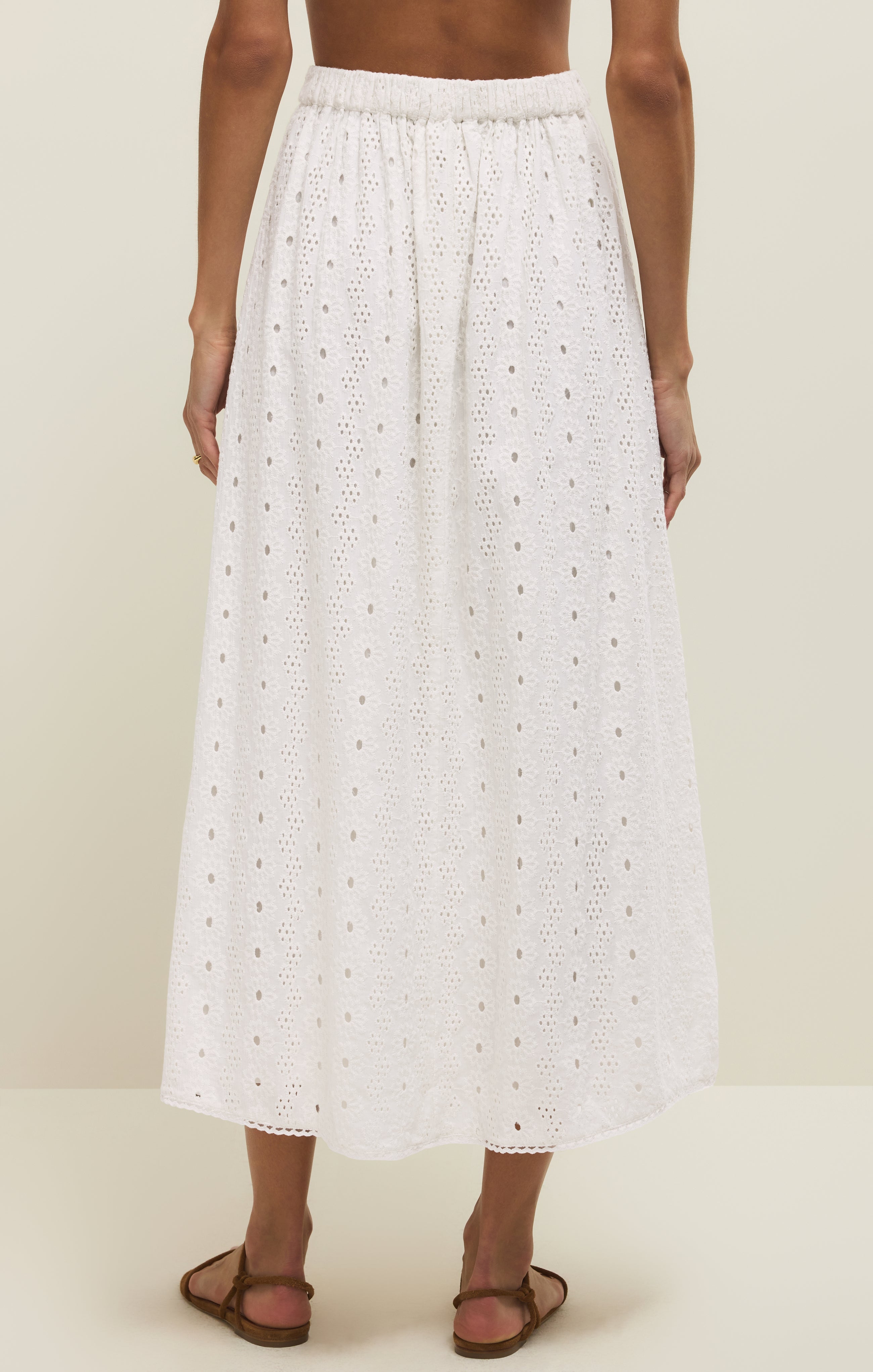 Bria Eyelet Midi Skirt Secondary image