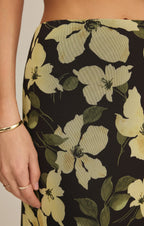 Eda Ren Floral Mesh Maxi Skirt
