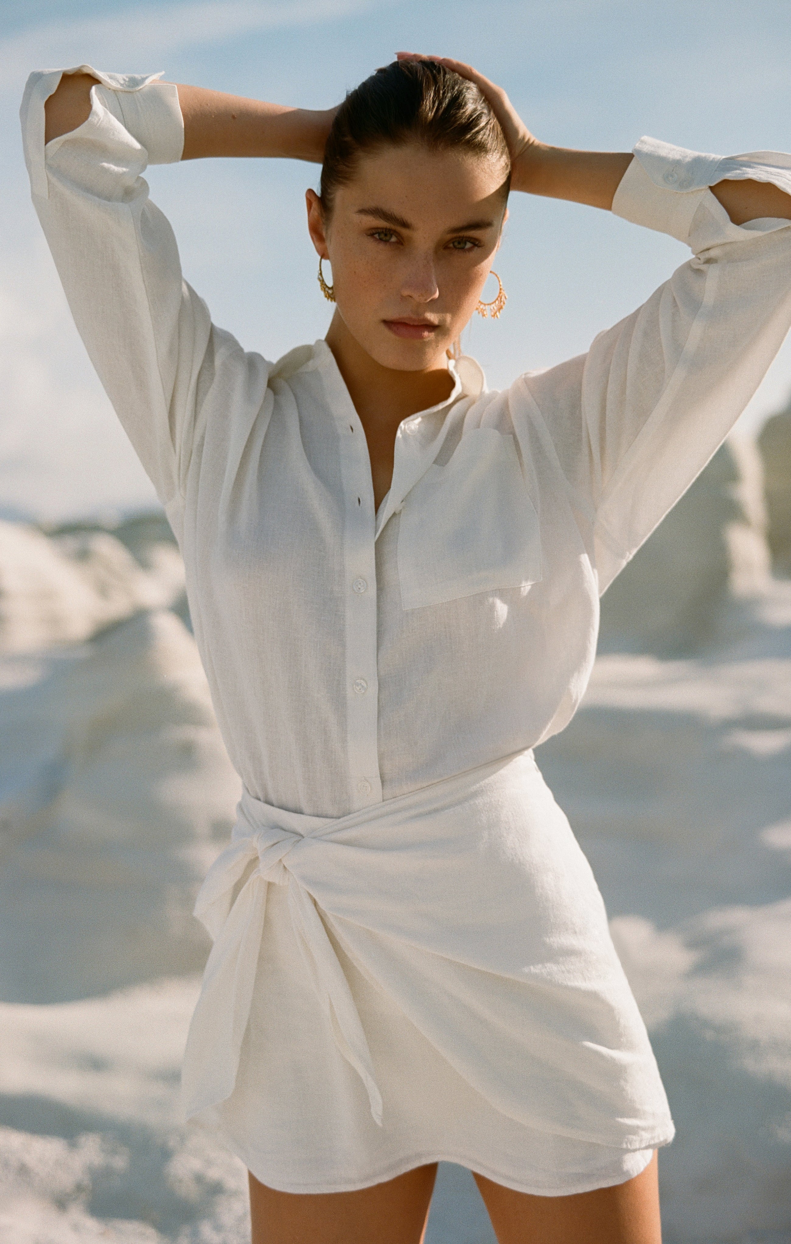 Lorna Linen Mini Skirt Main image