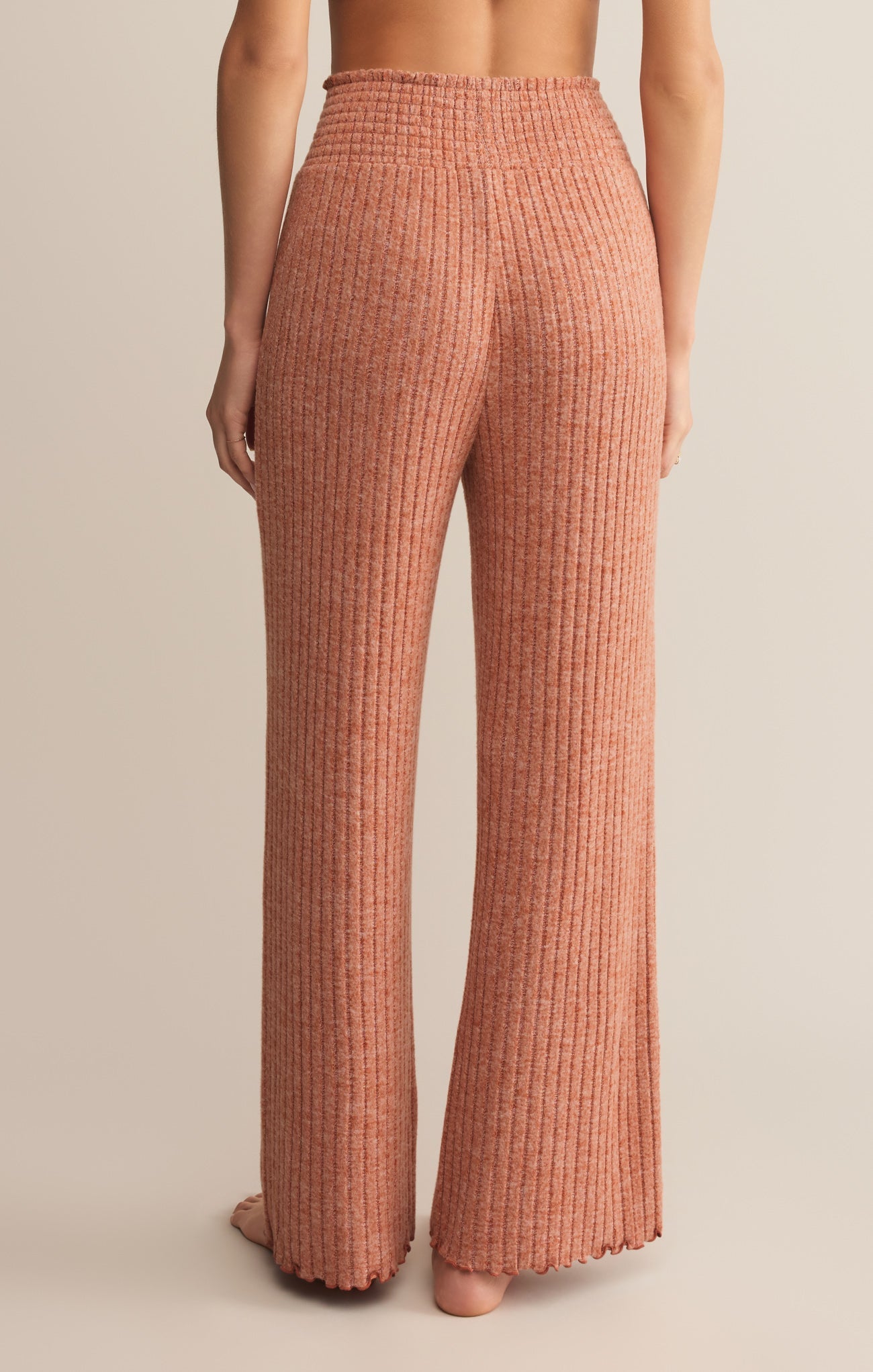 Dawn Smocked Silky Rib Pant