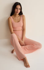 Dawn Smocked Silky Rib Pant