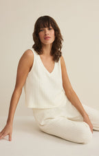 Dawn Smocked Silky Rib Pant